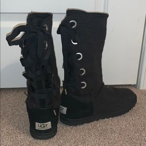 Lace up UGG boots
